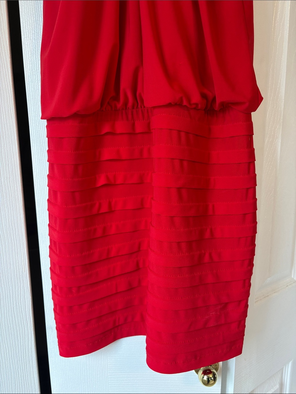 Cache Red Halter Cocktail Mini Dress - Picture 4 of 5